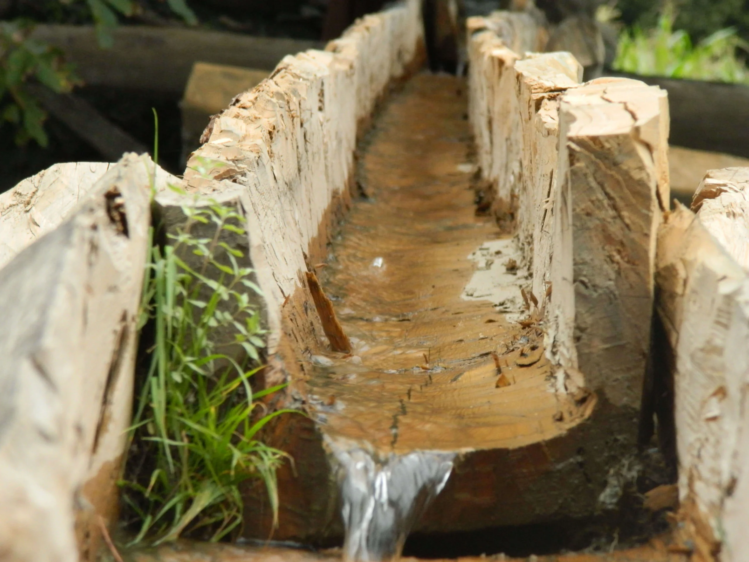 wooden irrigation channel CleanGreen Solutions